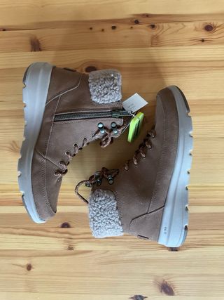 Botas Skechers Go Walk Mujer Marrones