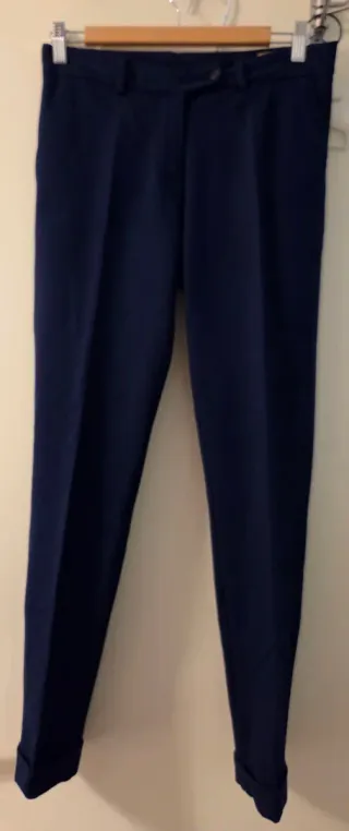 Pantaloni blu eleganti