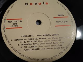 Vinilo Joan Manuel Serrat - Retratos