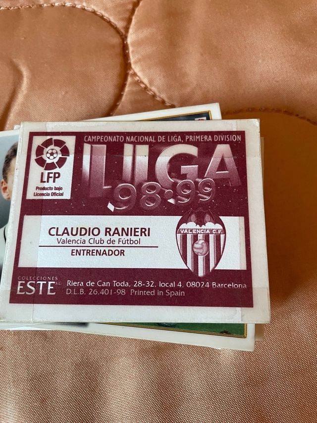 Colección cromos Liga 98-99 Valencia CF