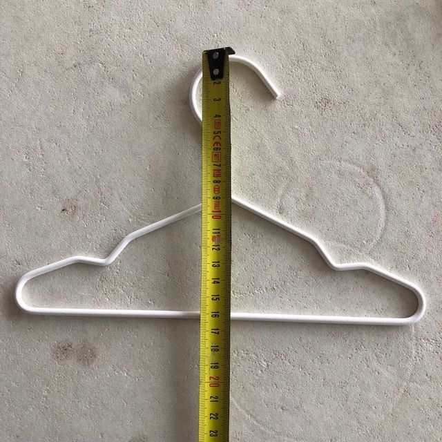 6 Perchas Infantiles Metálicas Blncas