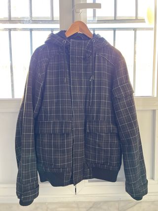 Chaquetón de invierno a cuadros