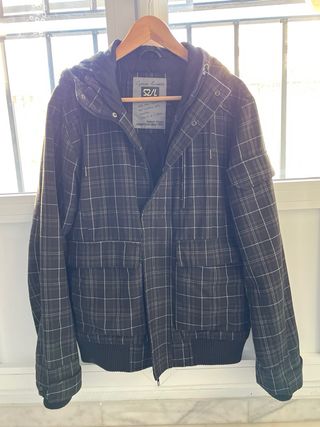 Chaquetón de invierno a cuadros