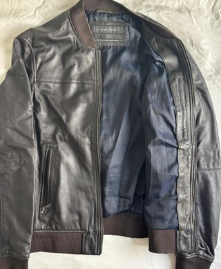 Chaqueta Zara Cuero Sintético Hombre L