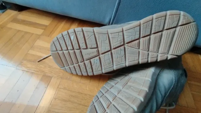 Stivali in pelle da uomo grigi