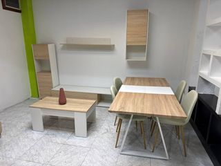 Mesa de Centro y Mesa Comedor 4 Sillas