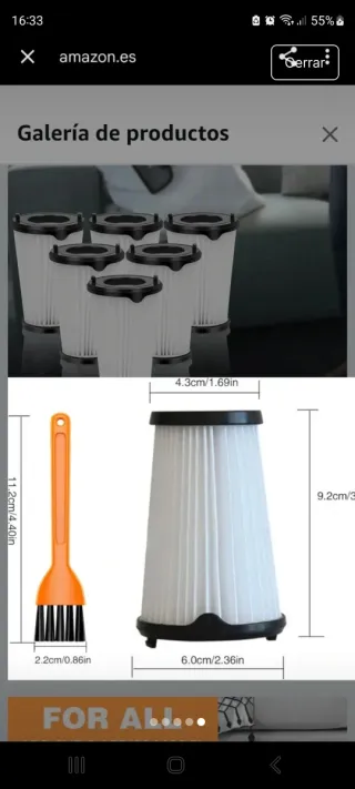 6 Filtros Aspiradora CX7 AEG