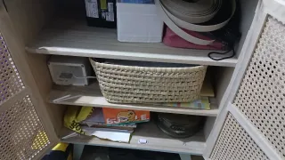 Aparador pequeño verde agua Sklum