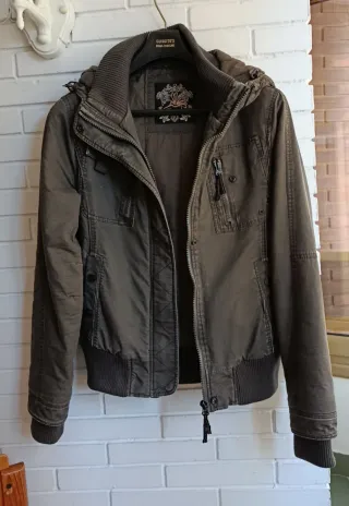 Cazadora Koroshi verde oliva