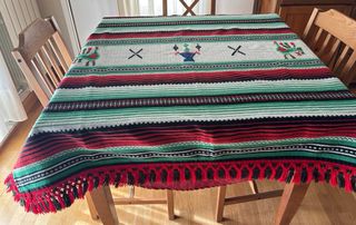 Piezas Alpujarreñas de lana, tejidas a mano