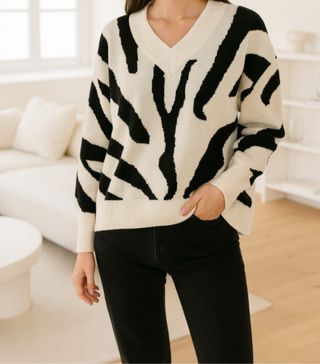 Jersey con estampado cebra