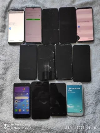 Lote móviles para reparar o piezas vendo