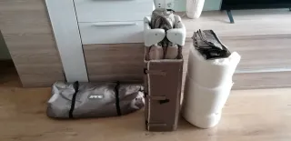 Cuna de viaje plegable + colchón