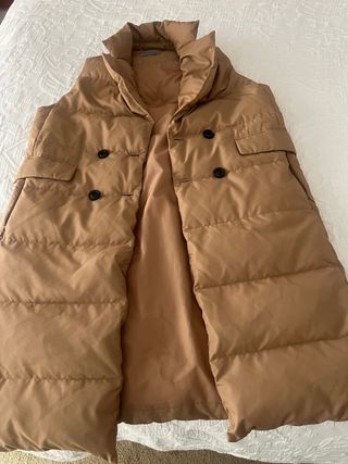 Chaleco acolchado marrón