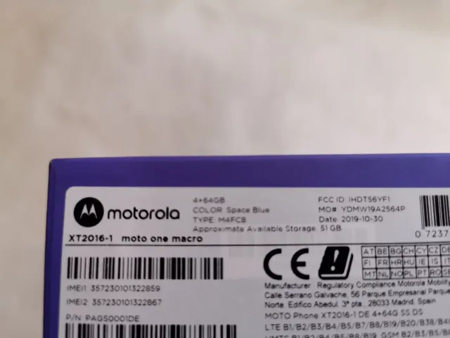 Motorola One Macro, Triple cámara