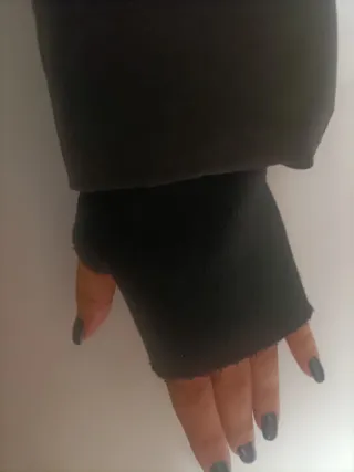 Giaccone ZARA donna nero con pelliccia ecologica