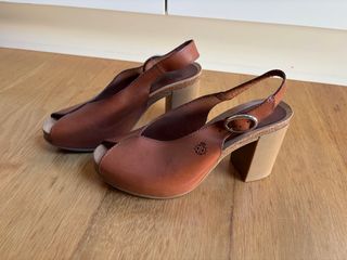 Sandalias Yokono Piel Marrones Talla 36