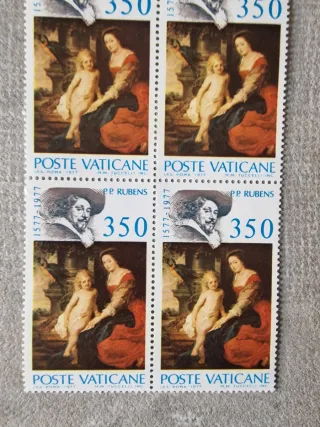 Foglietto francobolli Poste Vaticane Rubens