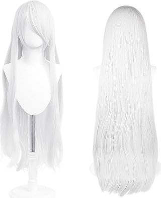 Peluca Cosplay Blanca Larga