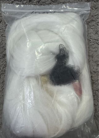 Peluca Cosplay Blanca Larga