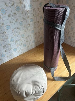 Esterilla y cojín pilates/yoga