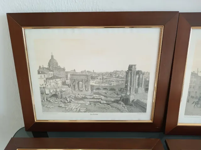 Set 4 Cuadros Antiguos Roma