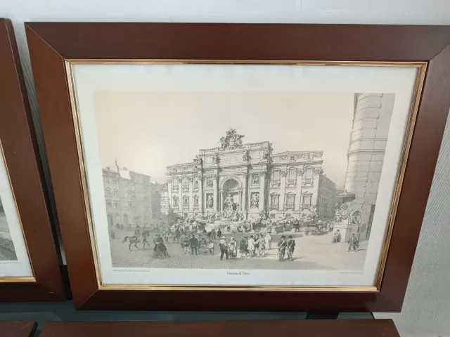 Set 4 Cuadros Antiguos Roma