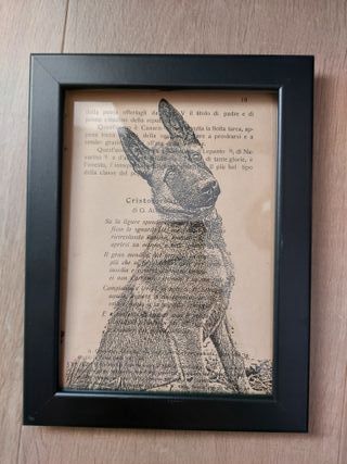 Quadro cane Malinois personalizzabile