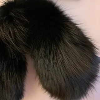 Collo pelliccia nero