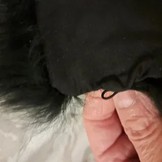 Collo pelliccia nero