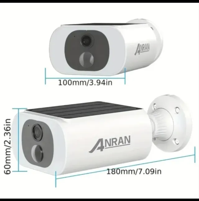 2 Telecamere di Sicurezza Solari Wifi con 128GB