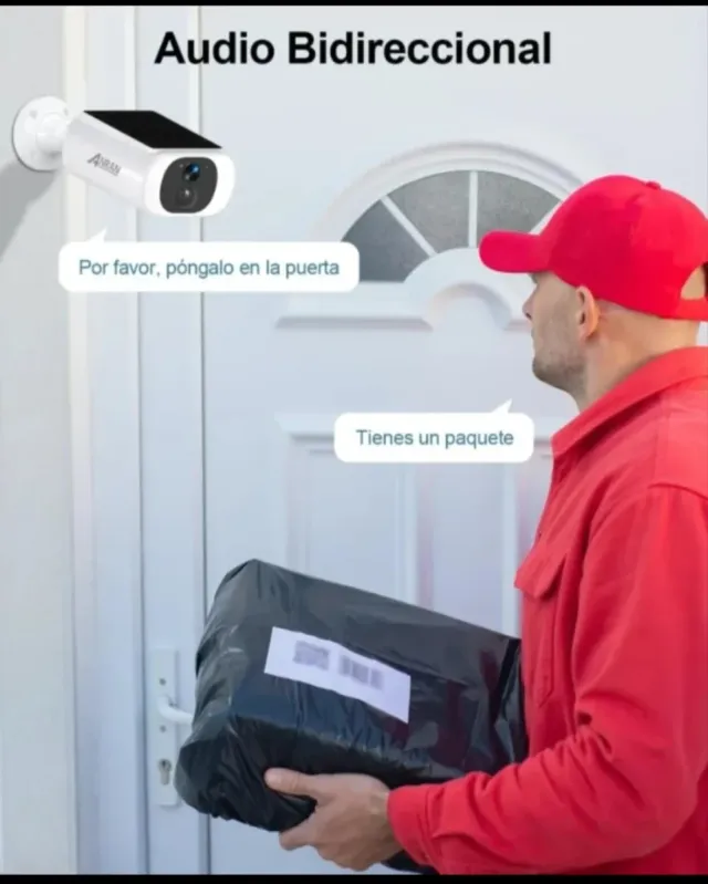 2 Telecamere di Sicurezza Solari Wifi con 128GB