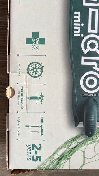 Patinete Micro Mini Deluxe eco LED Verde Nuevo