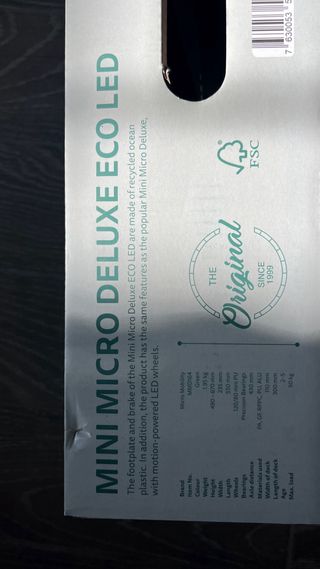 Patinete Micro Mini Deluxe eco LED Verde Nuevo