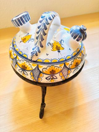 Antigua Cerámica Firmada Alonso El Puente.