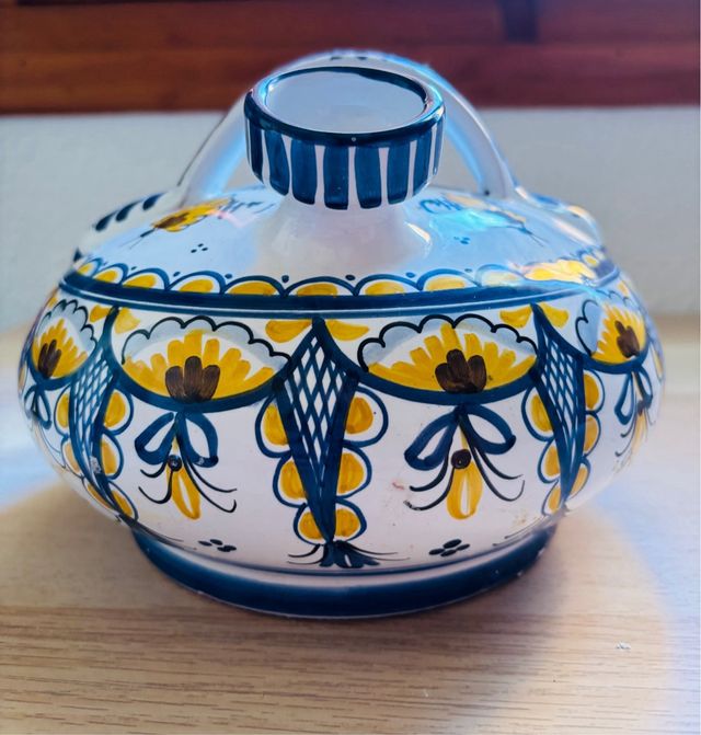 Antigua Cerámica Firmada Alonso El Puente.