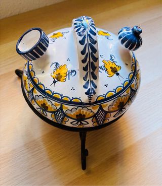 Antigua Cerámica Firmada Alonso El Puente.