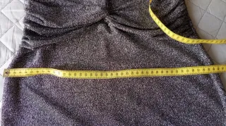 Vestido fiesta Brigitte plateado talla L