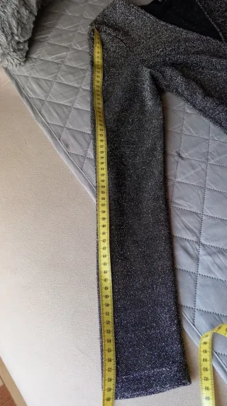 Vestido fiesta Brigitte plateado talla L