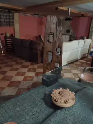 Tavolo da trebbiatura eccezionale in legno massello