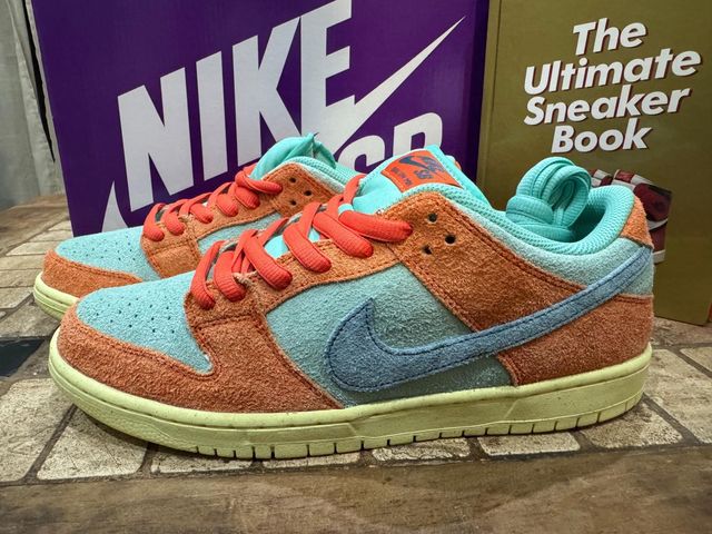 Nike SB Dunk Low Pro PRM Orange/Noise Aqua