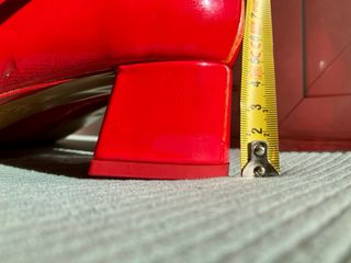 Merceditas rojas charol con pulsera