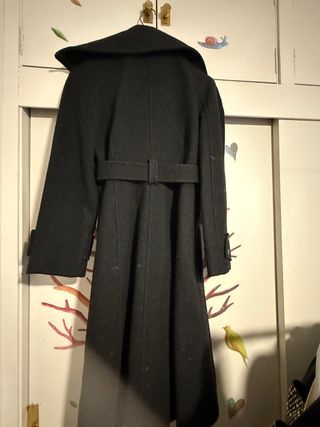 Abrigo largo Purificación Garcia negro