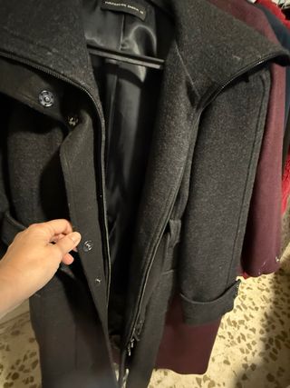 Abrigo largo Purificación Garcia negro