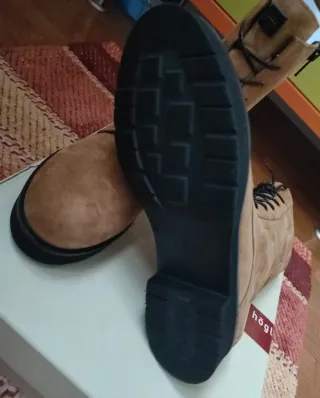 Botines Hogl Mujer Talla 37 Beige/Marrón