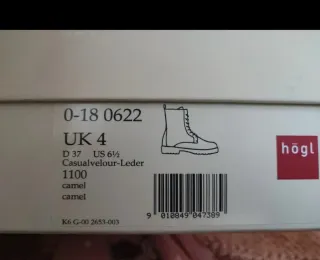 Botines Hogl Mujer Talla 37 Beige/Marrón