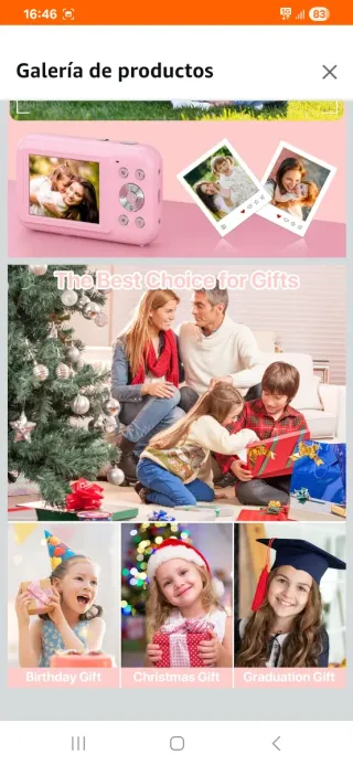 Cámara Digital Infantil Rosa 44MP NUEVA