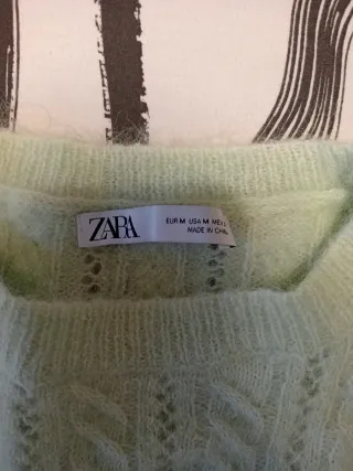 Jersey Zara Verde Talla Única