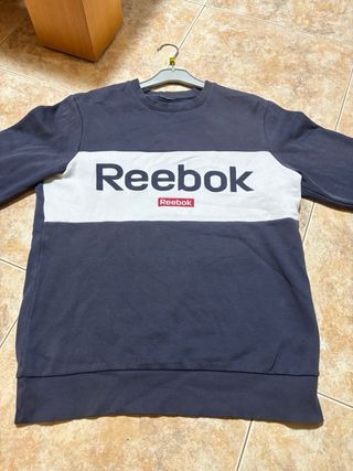 Sudadera Reebok Azul y Blanca