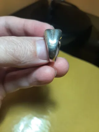 Anillo Tous Plata 925 Talla 14 Mujer